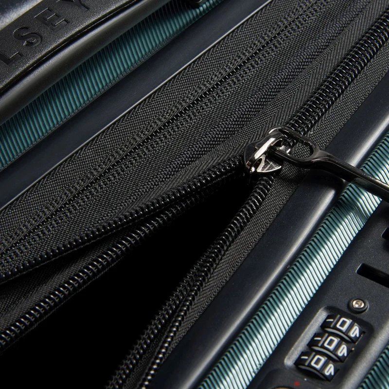 Delsey Paris Shadow 5.0 - 4-Rollen-Kabinentrolley mit Vordertasche S 55 cm erw. USB (grün)