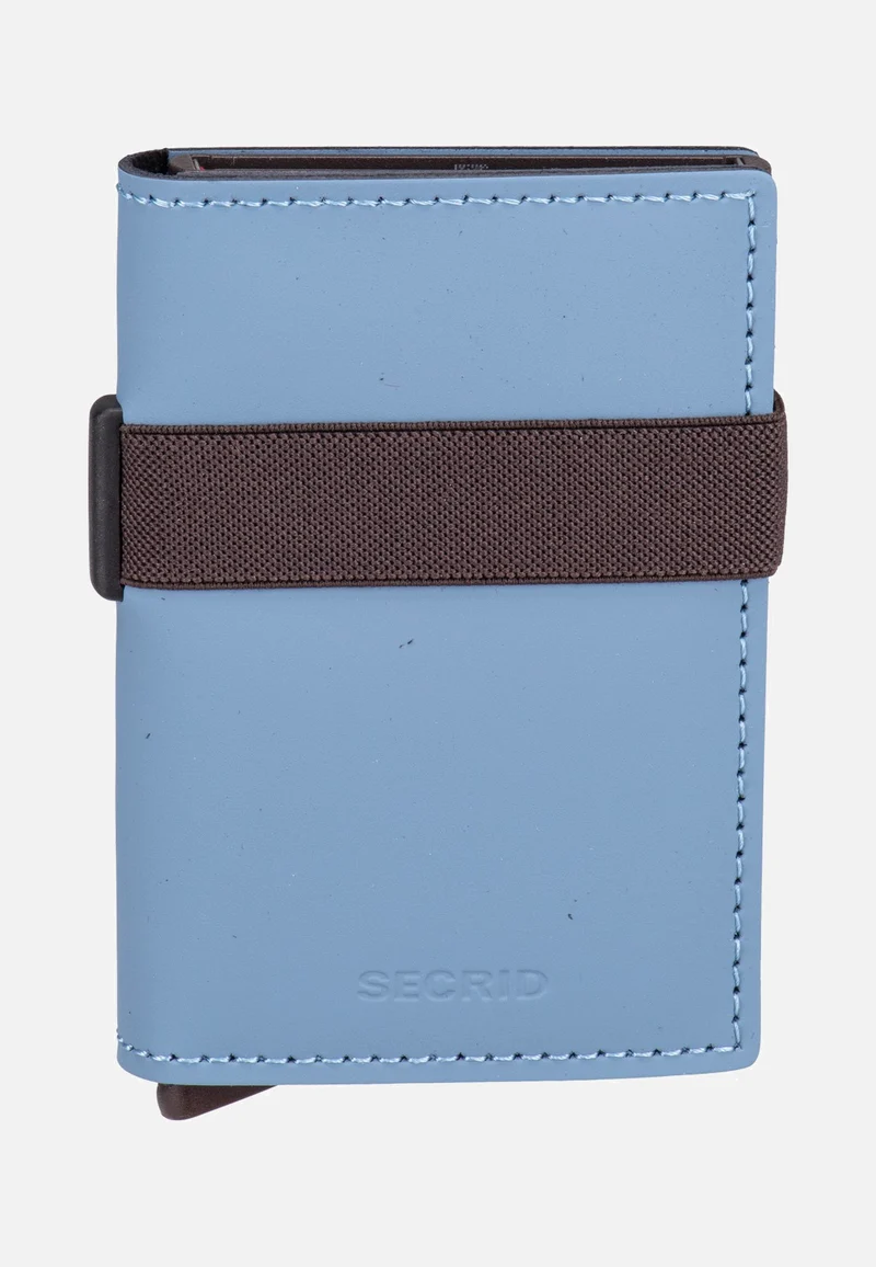 Bandwallet Matte Steel Blue-Brown - Portemonnaie