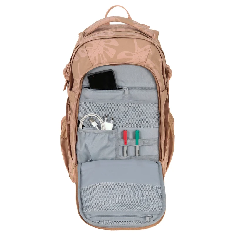 Lässig Bold Origin - Schulrucksack 46.5 cm (Leaves Caramel)