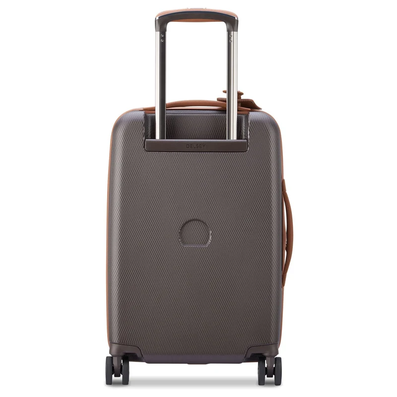 Delsey Paris Chatelet Air 2.0 - 4-Rollen-Kabinentrolley 55 cm erw. 14" USB (braun)
