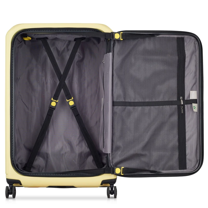 Delsey Paris Securitime - 4-Rollen-Trolley L 77 cm erw. (blassgelb)
