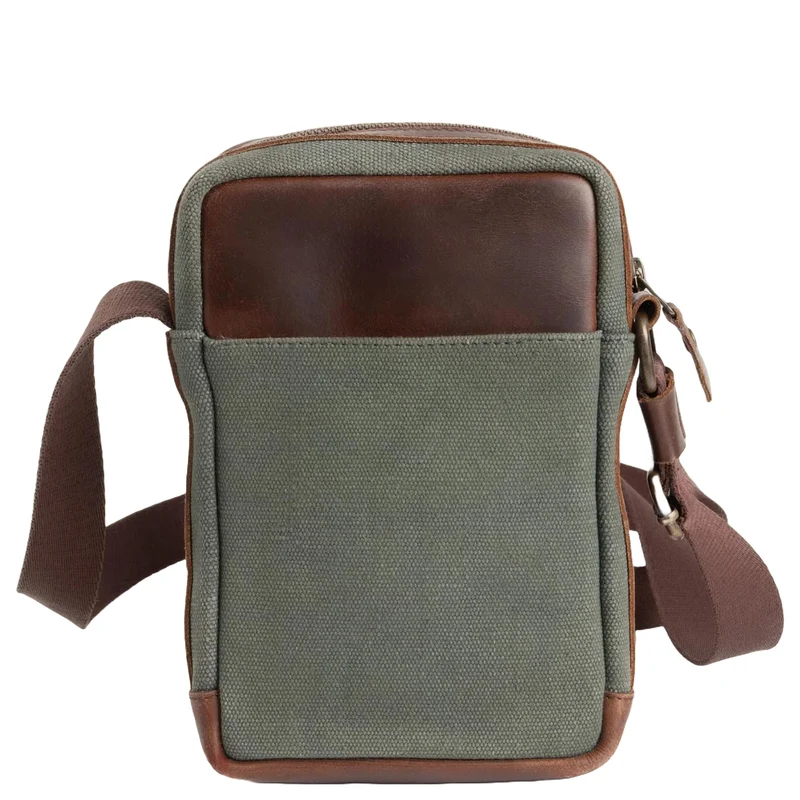 Buckle & Seam Runner Canvas - Umhängetasche 15 cm (grün)