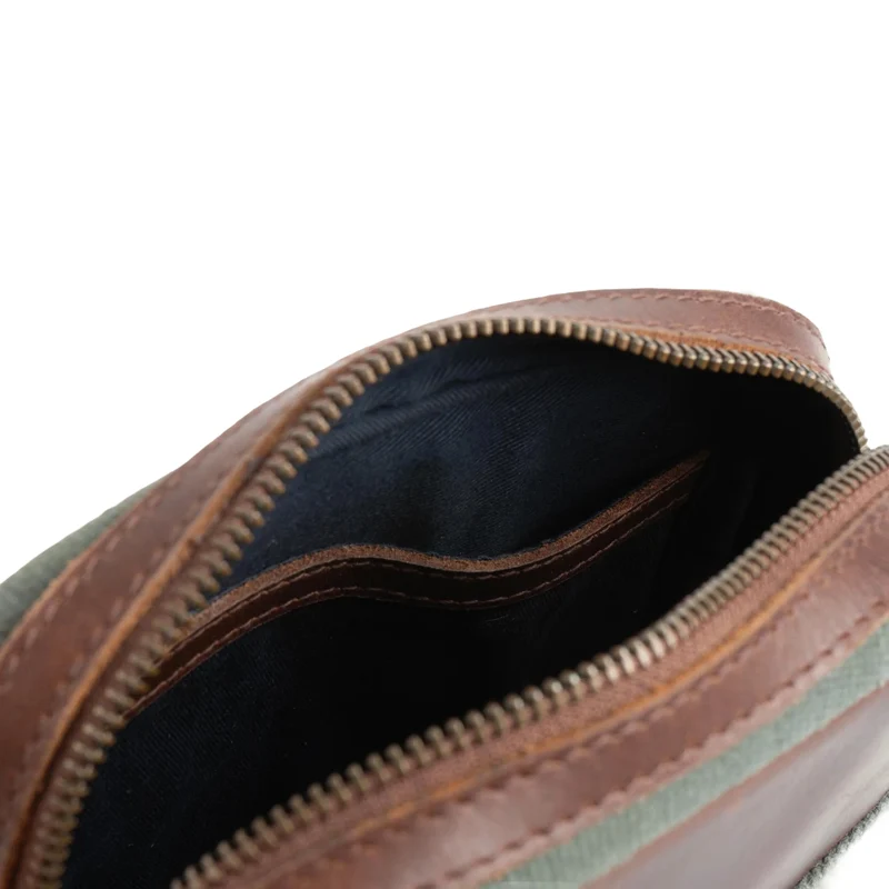 Buckle & Seam Runner Canvas - Umhängetasche 15 cm (grün)