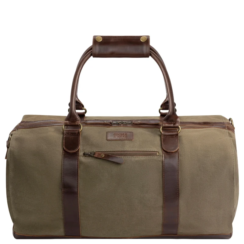 Buckle & Seam Willow Weekender - Reisetasche 50 cm (royal green/brown)