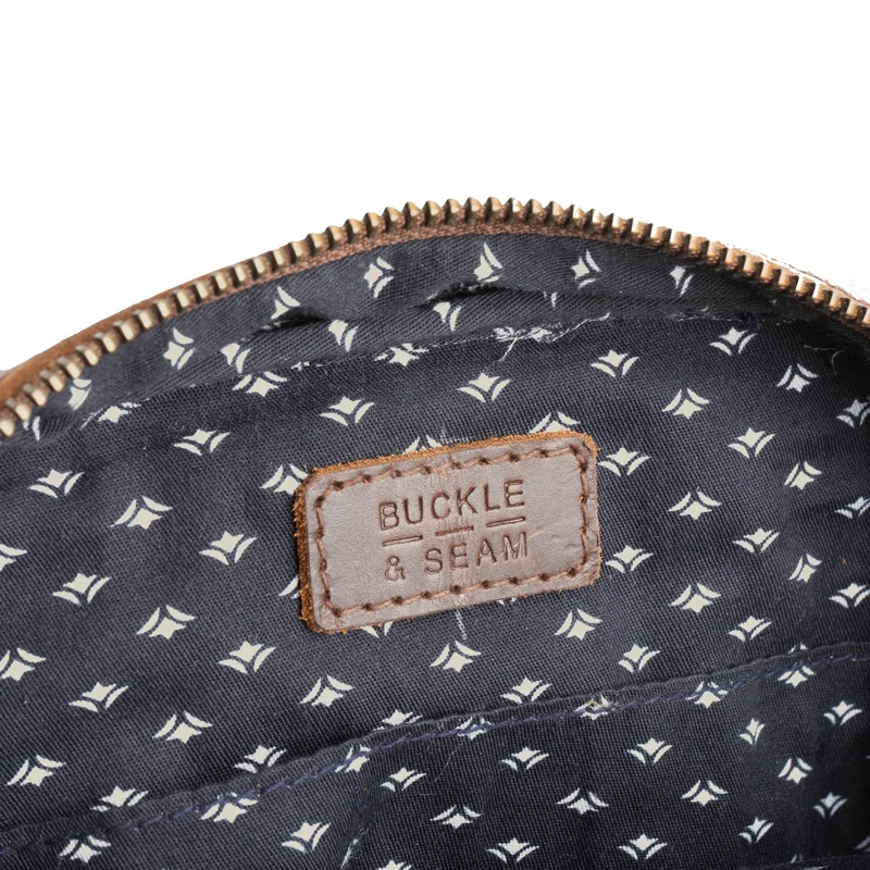 Buckle & Seam Runner - Umhängetasche 15 cm (brown-dots)