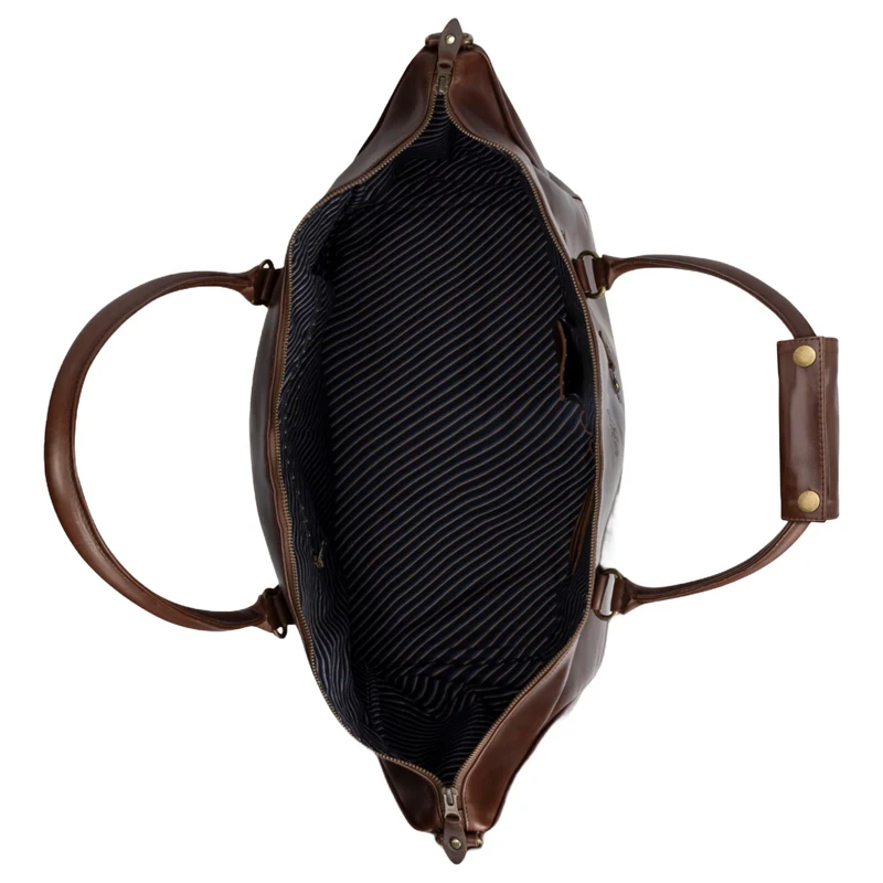 Buckle & Seam Linwood Weekender - Reisetasche 50 cm Leder (braun)