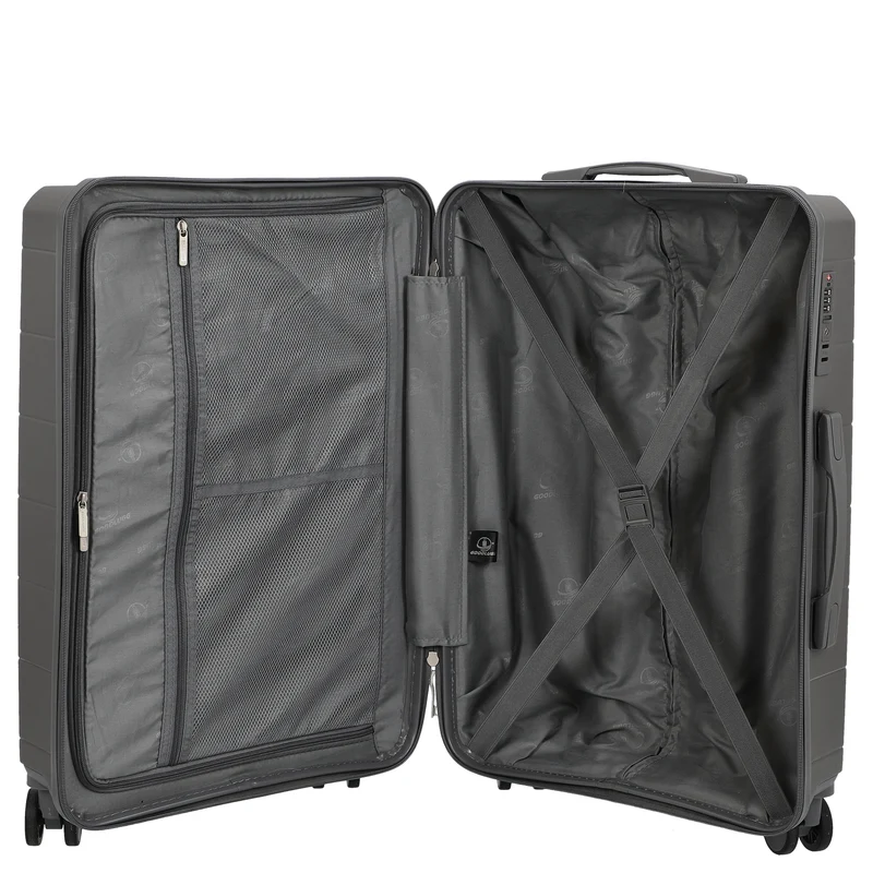 D&N Travel Line 2900 - 4-Rollen-Trolley M 65 cm (grau)