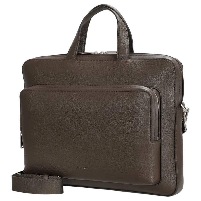 Calvin Klein Micro Pebble Slim Briefcase - Aktentasche 13" (delicioso)