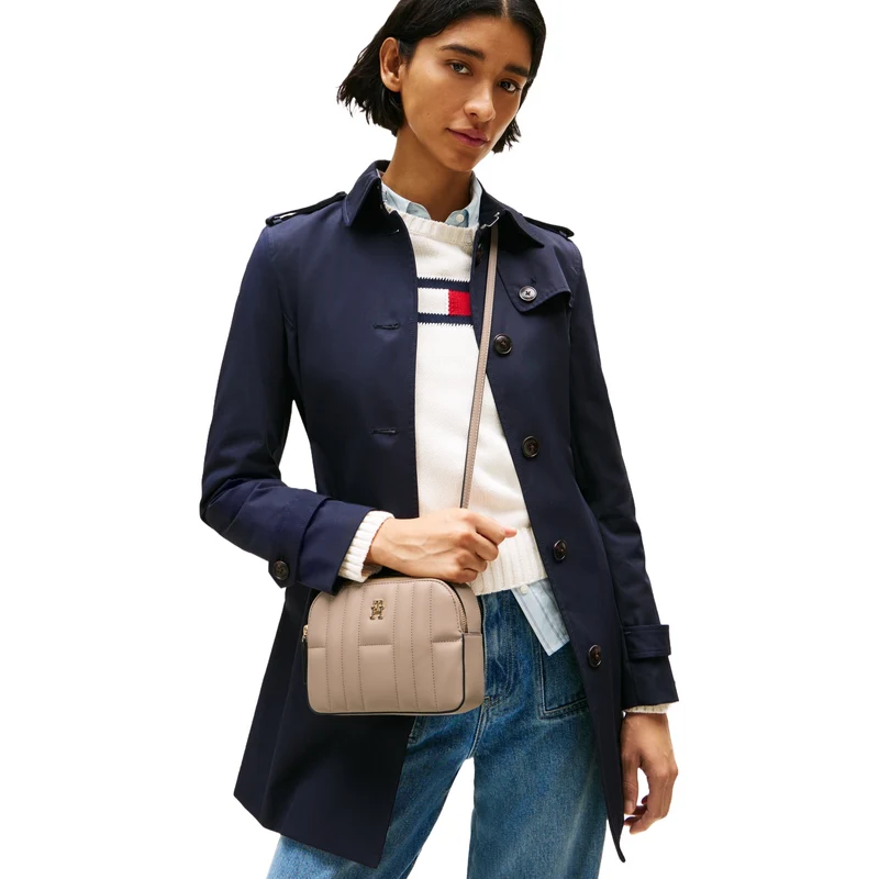 Tommy Hilfiger Feminine Camera - Umhängetasche 20 cm (costal taupe)