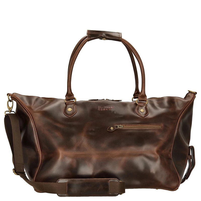 Buckle & Seam Linwood Weekender - Reisetasche 50 cm Leder (brown/blue)