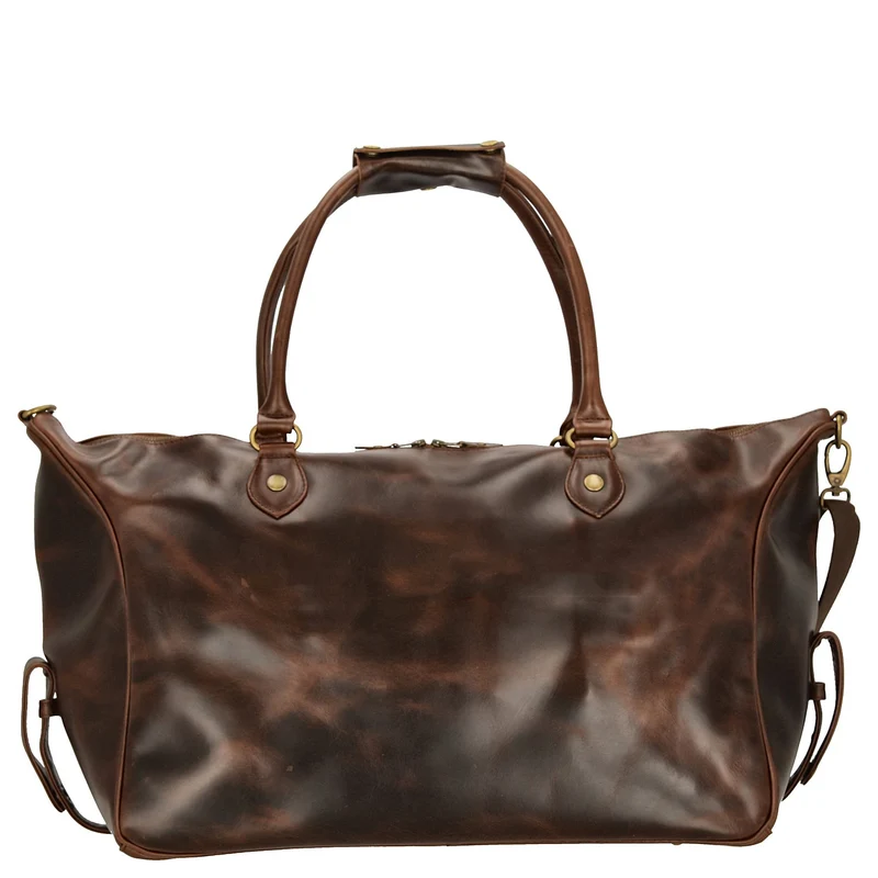 Buckle & Seam Linwood Weekender - Reisetasche 50 cm Leder (brown/blue)