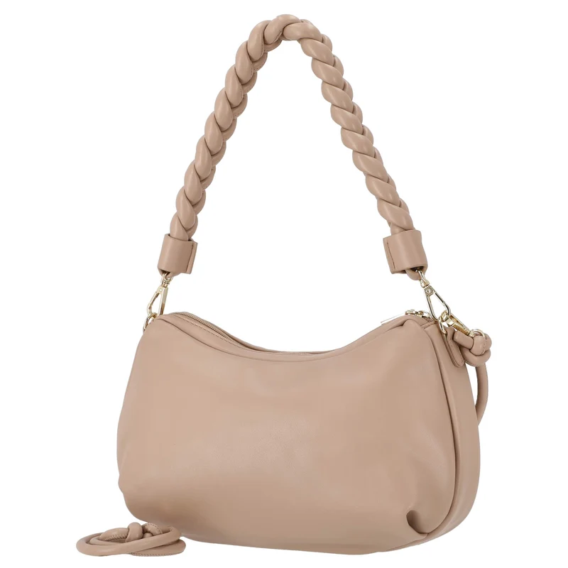 Seidenfelt Ikast Hobo - Umhängetasche 31 cm (beige/gold)