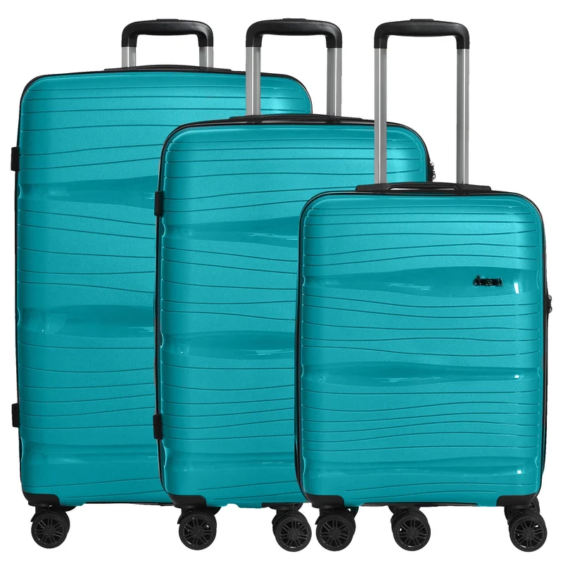D&N Travel Line 4300 - Trolley-Set 3tlg. (petrol)
