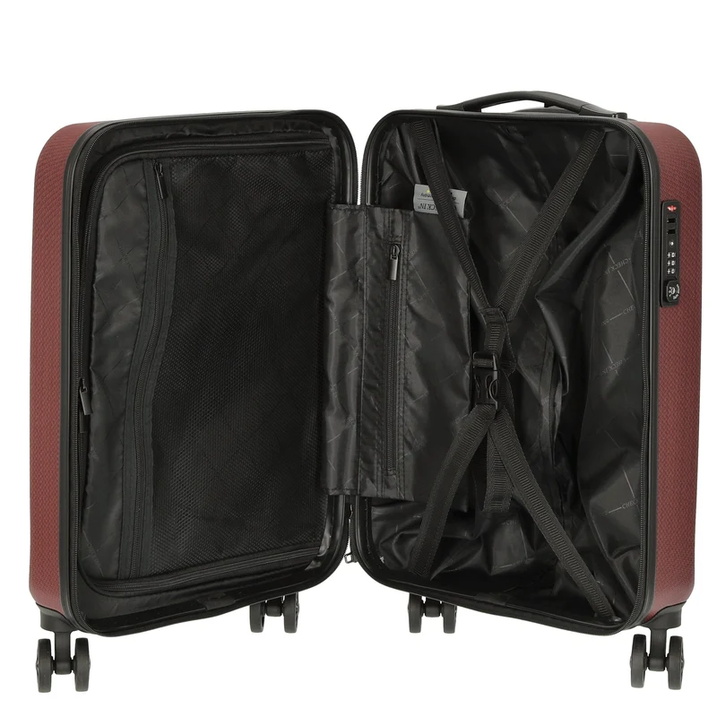 CHECK.IN Mailand - 4-Rollen-Kabinentrolley 55 cm (rot)