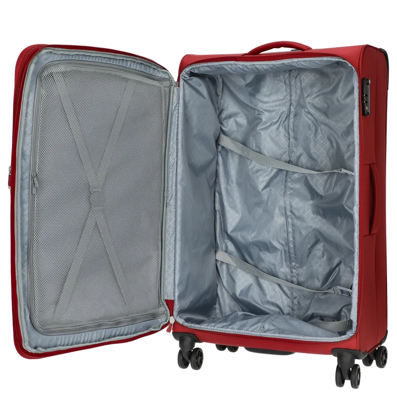 D&N Travel Line 6404 - 4-Rollen-Trolley L 78 cm (bordeaux)
