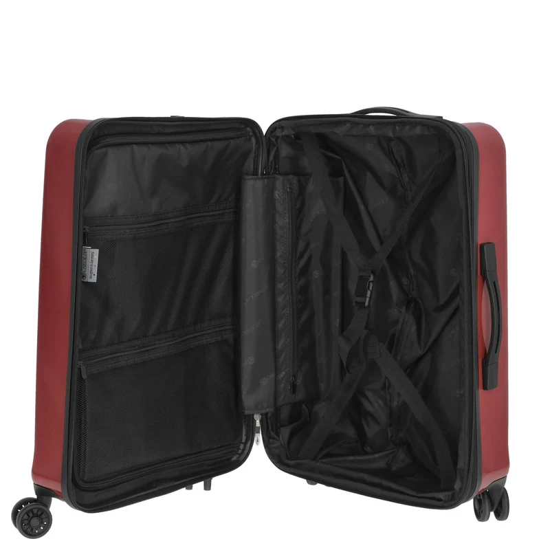 CHECK.IN London 2.0 - 4-Rollen-Trolley 67 cm (beere)