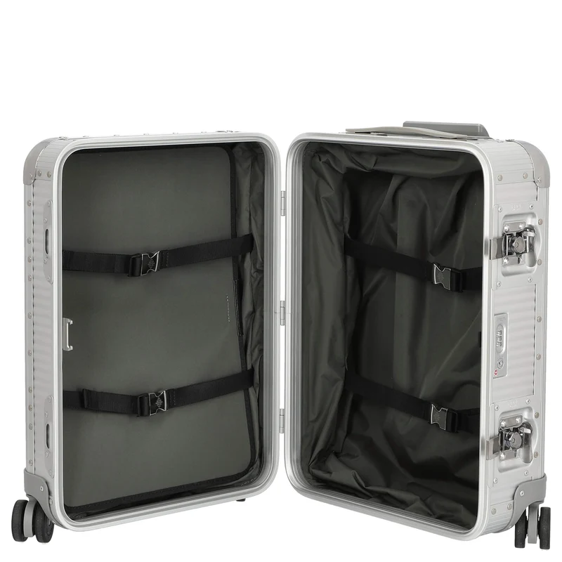 FPM Milano Bank S aluminum Spinner 55 M - 4-Rollen-Kabinentrolley 53 cm (moonlight silver)