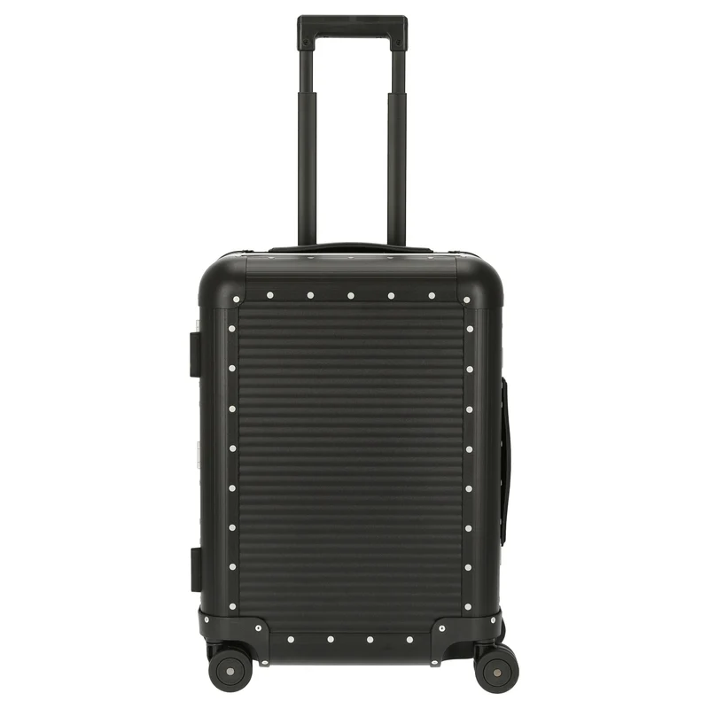 FPM Milano Bank aluminum Spinner 55 M - 4-Rollen-Kabinentrolley 55/25 cm (caviar black)