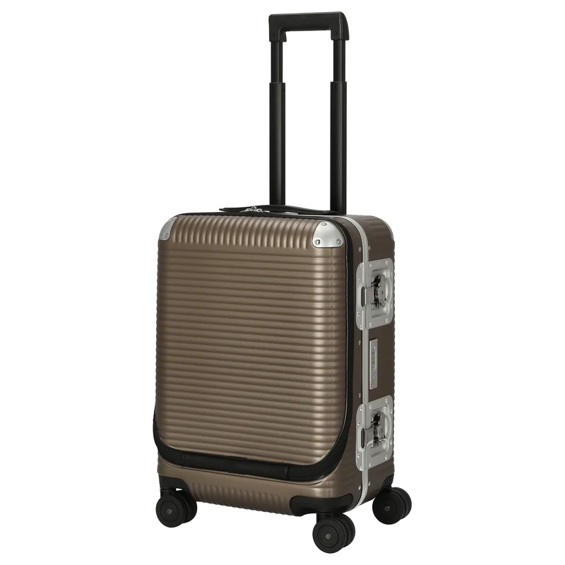 FPM Milano Bank Light Spinner 53 front pocket - 4-Rollen-Kabinentrolley 53 cm (matt almond)