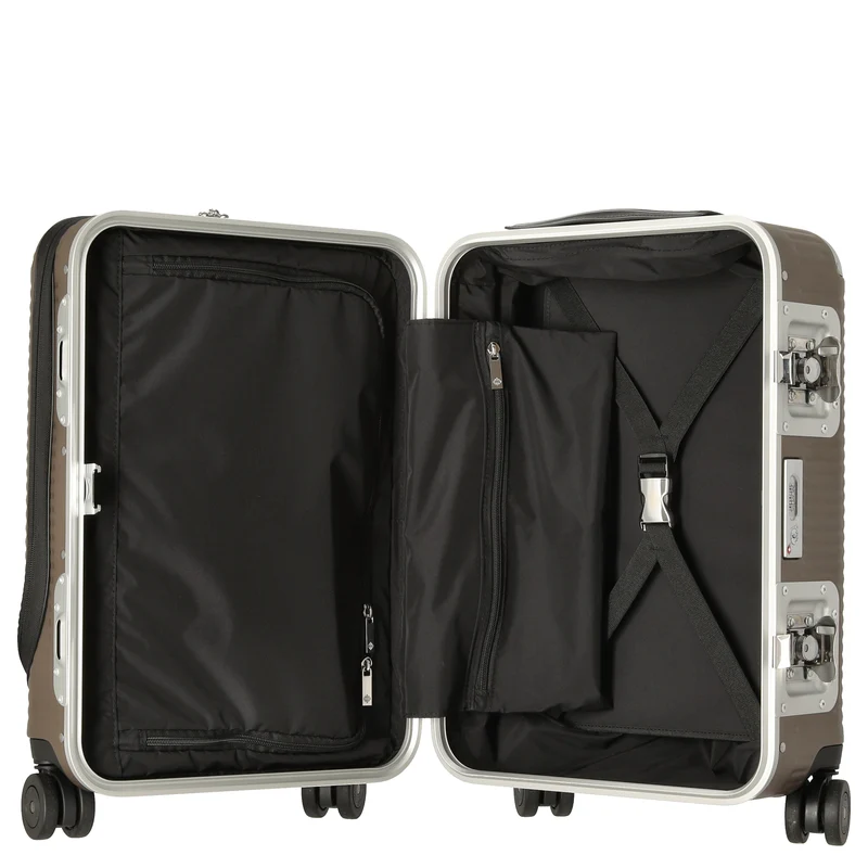 FPM Milano Bank Light Spinner 53 front pocket - 4-Rollen-Kabinentrolley 53 cm (matt almond)