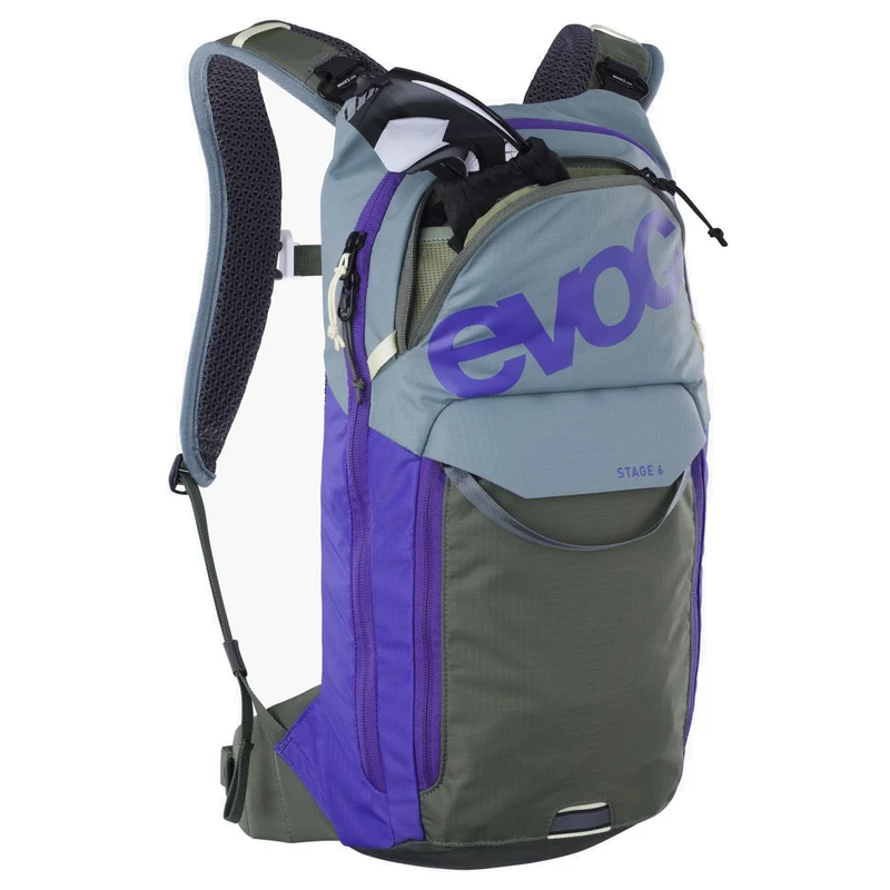 Evoc Stage 6 - Rucksack 42 cm (steel/violet/dark olive)