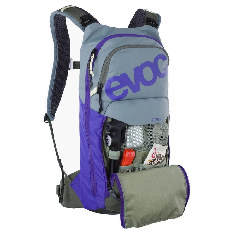 Evoc Stage 6 - Rucksack 42 cm (steel/violet/dark olive)