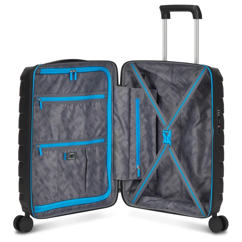 Roncato Skyline 2.0 Neon - 4-Rollen-Kabinentrolley S 55 cm (black)