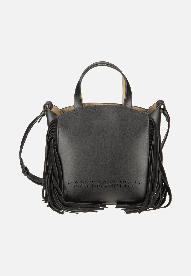 K/Circle SM Zip Tote Fringes Black/Nickel - Tote Bag