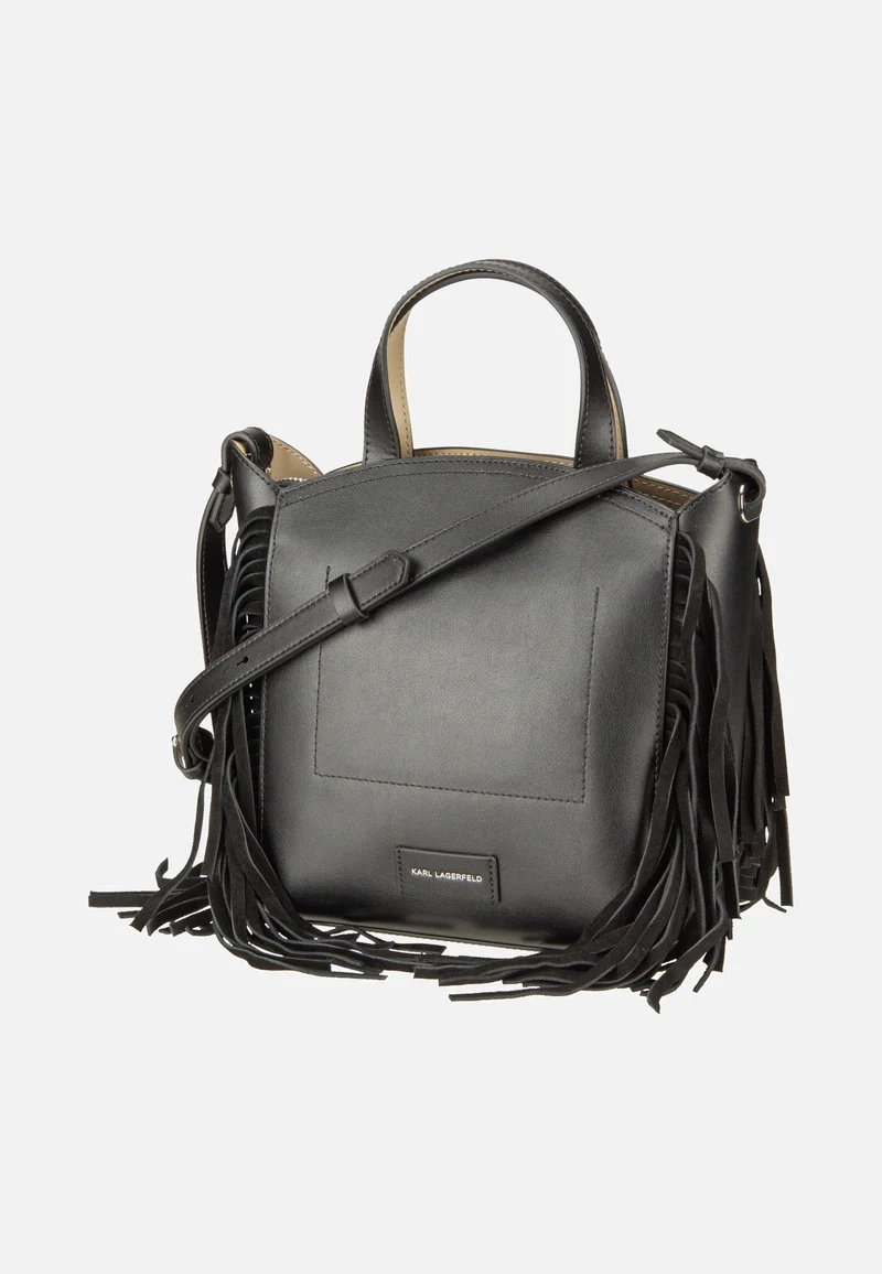 K/Circle SM Zip Tote Fringes Black/Nickel - Tote Bag