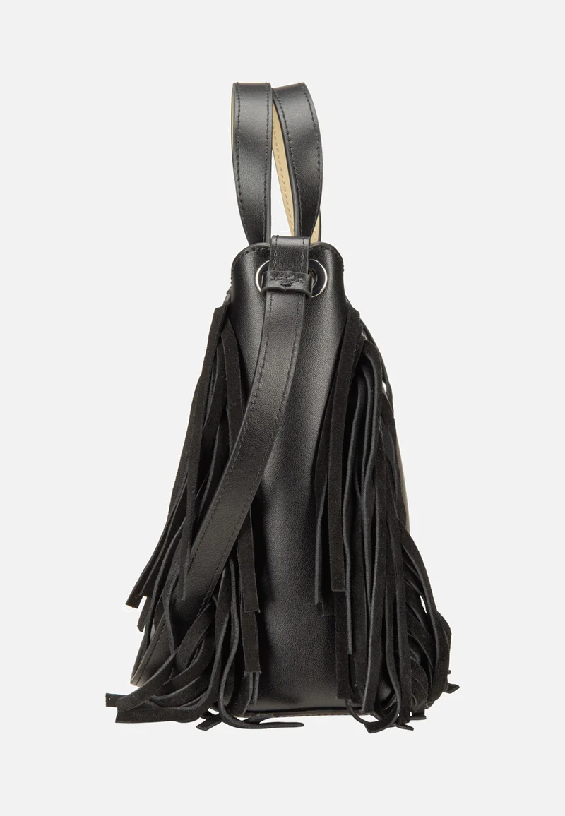 K/Circle SM Zip Tote Fringes Black/Nickel - Tote Bag