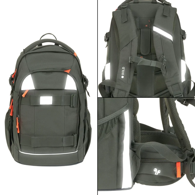 Lässig Bold Origin - Schulrucksack 46.5 cm (Dark Olive)