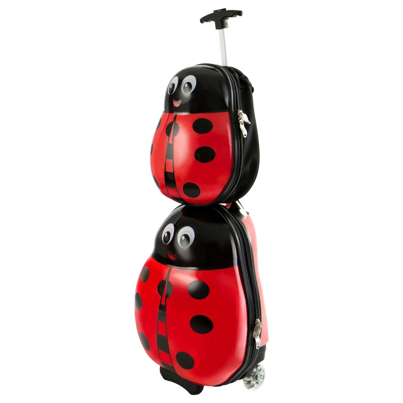 Heys Travel Tots - 2-Rollen-Kindertrolley Rucksack Set 2tlg. 46 cm (Marienkäfer)
