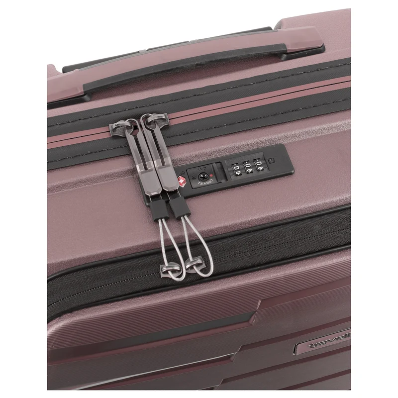 Travelite Air Base - 4-Rollen-Kabinentrolley mit Vortasche S 55 cm (flieder)