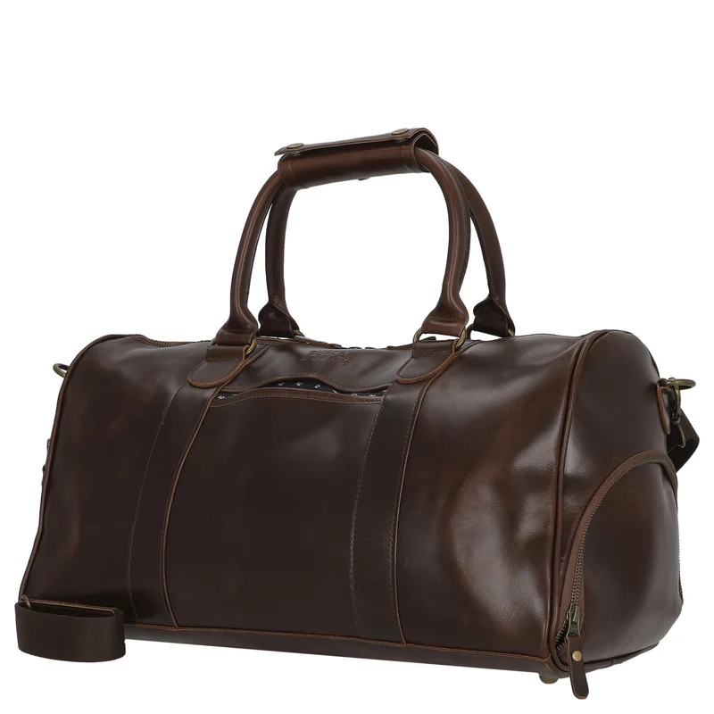 Buckle & Seam Collin - Reisetasche 48 cm (braun/dots)