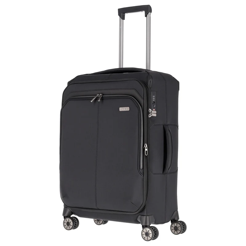 Travelite Priima - 4-Rollen-Trolley M 68 cm erw. (black)