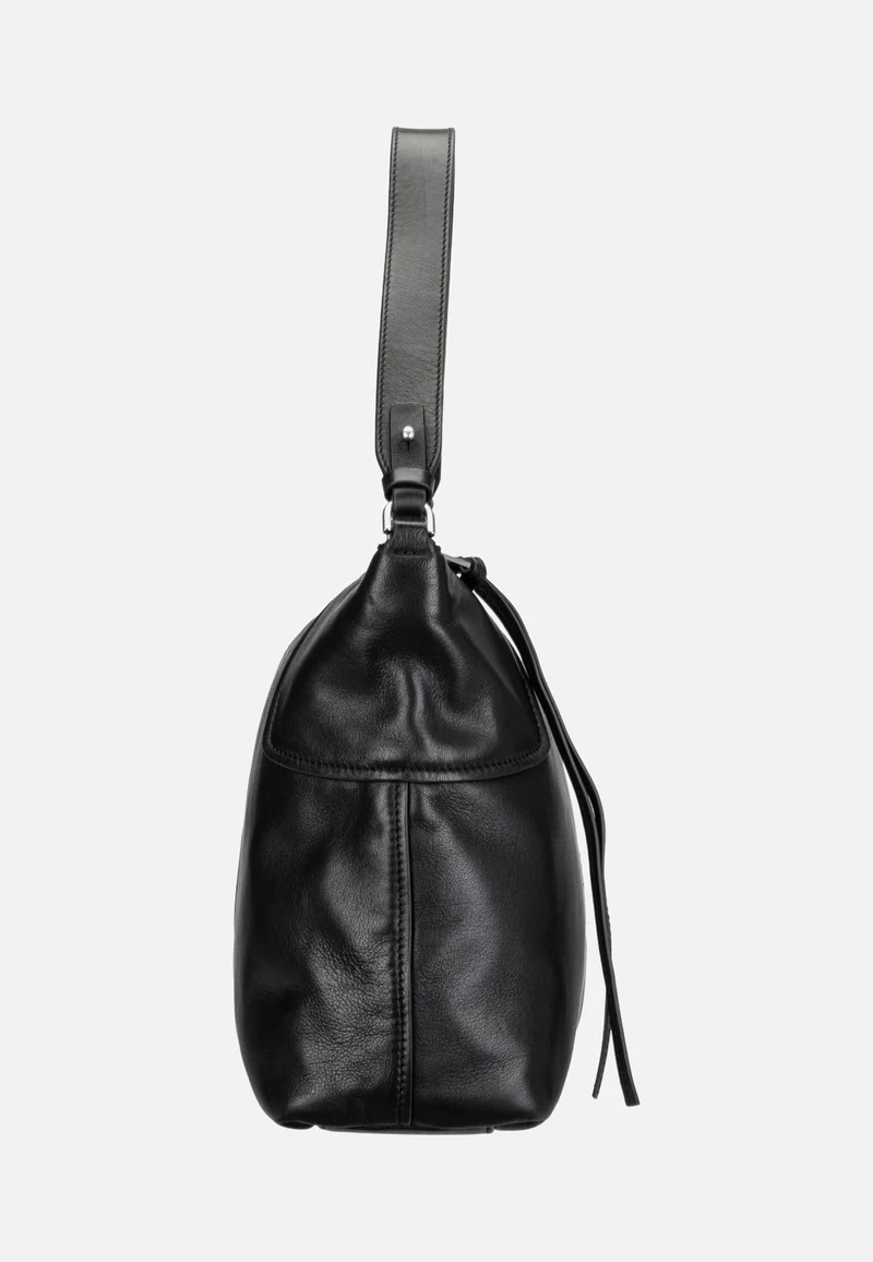 Mila Hobo M Sheep Natural Black - Hobo Bag