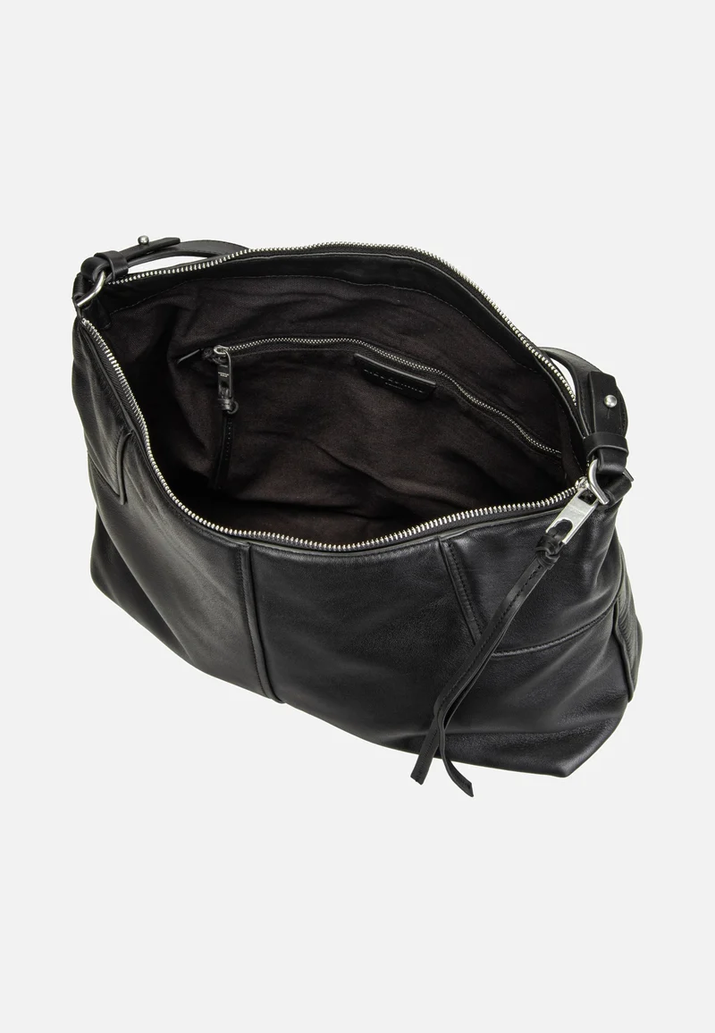 Mila Hobo M Sheep Natural Black - Hobo Bag