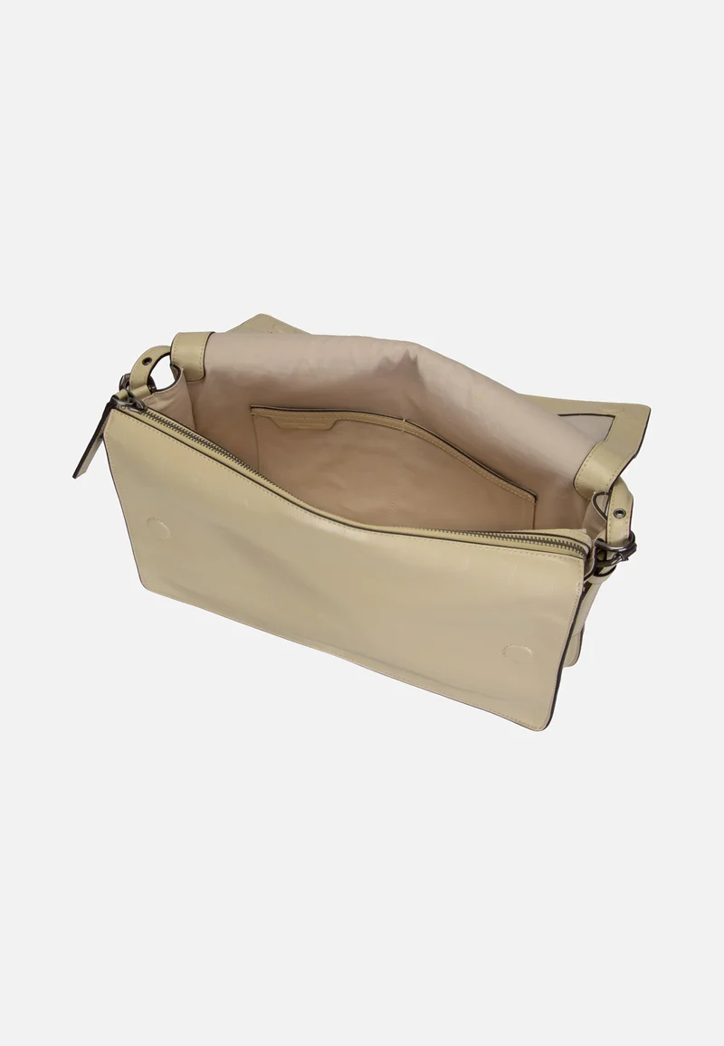 Audrey M Lack Distressed Biscotti - Shoulder Bag