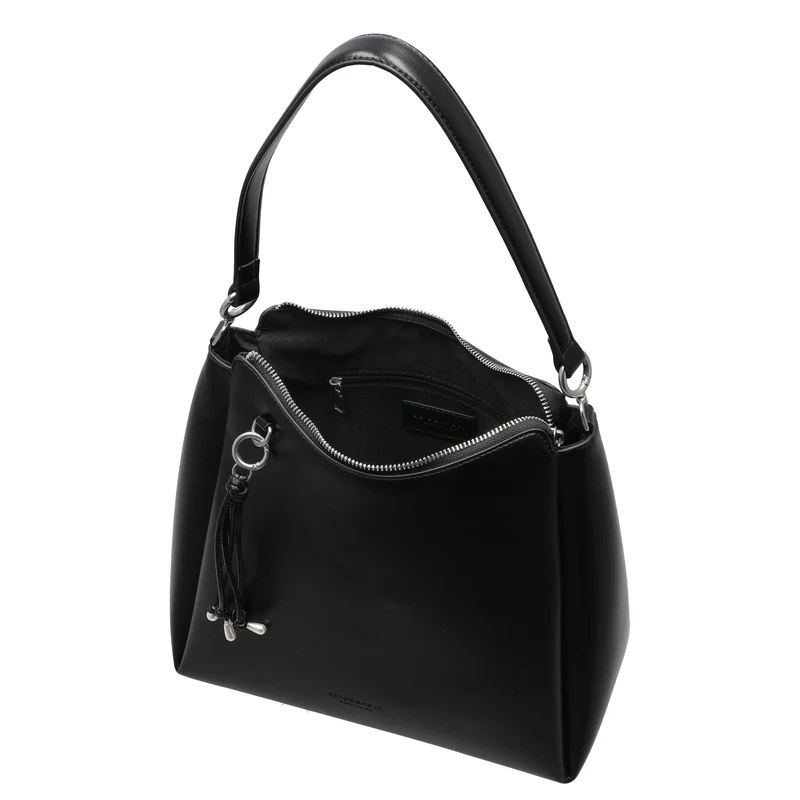 Seidenfelt Sandve Midi Hobo - Schultertasche 31 cm (black)