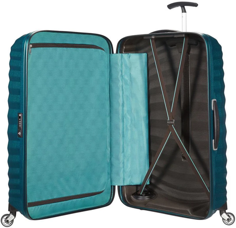 Samsonite Lite-Shock - 4-Rollen-Trolley XL 81 cm (petrol blue)