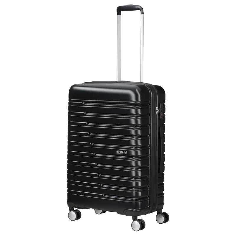 American Tourister Flashline - 4-Rollen-Trolley 67 cm erw. (schwarz)
