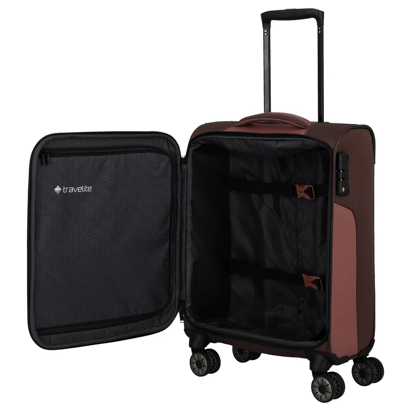 Travelite Viia - 4-Rollen-Kabinentrolley S 55 cm (Frühlingsrose)