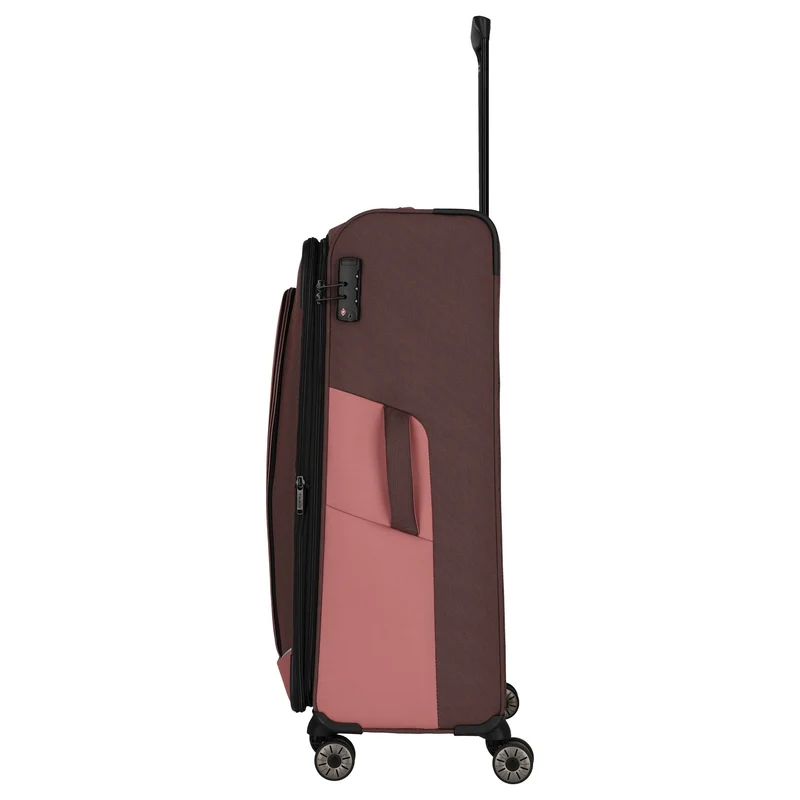 Travelite Viia - 4-Rollen-Trolley L 77 cm erw. (Frühlingsrose)