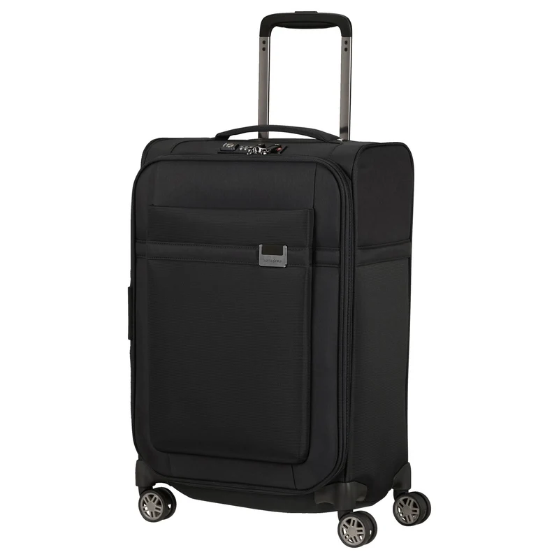 Samsonite Airea - 4-Rollen-Kabinentrolley 55 cm erw. (black)