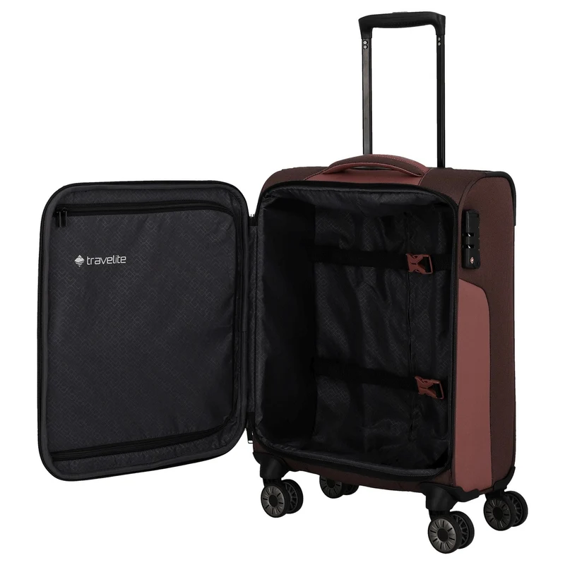 Travelite Viia - 4-Rollen-Kabinentrolley S 55 cm (Frühlingsrose)