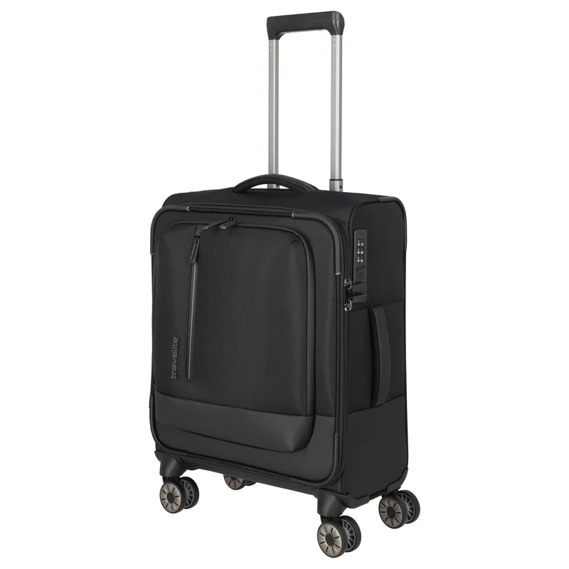 Travelite Crosslite - 4-Rollen-Kabinentrolley S 55 cm (black)