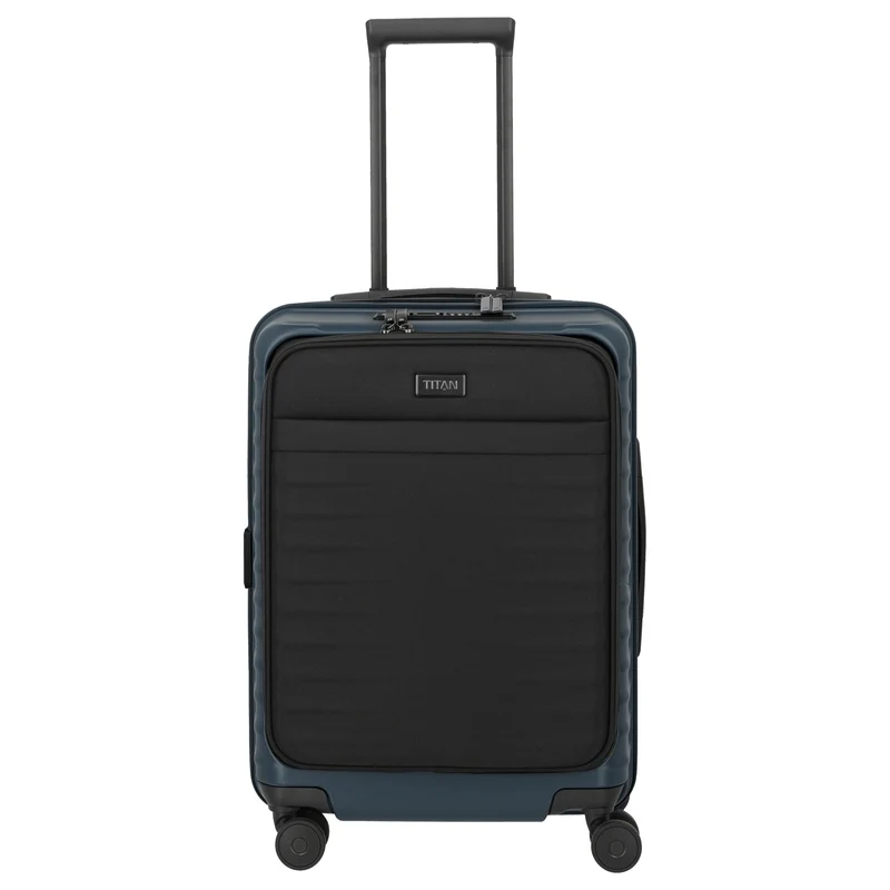 TITAN UPGRADE - 4-Rollen-Kabinentrolley S 55/23 cm mit Vortasche (midnight blue)