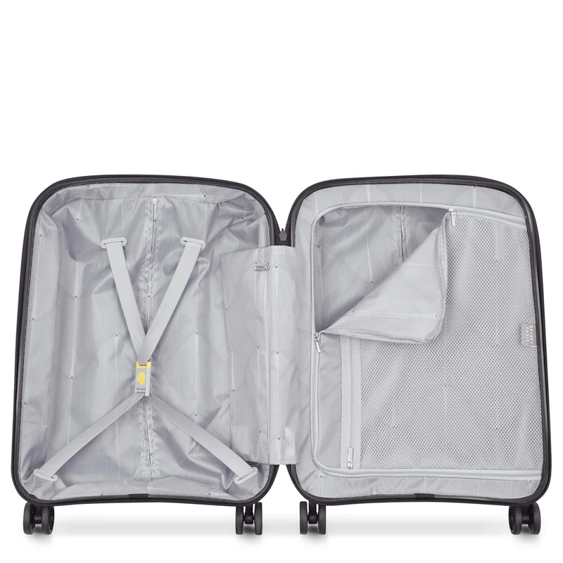 Delsey Paris Belmont Plus Slim Line - 4-Rollen-Kabinentrolley recycelt 55 cm (schwarz)
