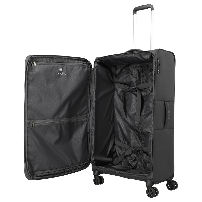 Travelite Cubis - 4-Rollen-Trolley 83 cm erw. (anthracite)