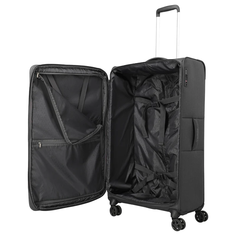 Travelite Cubis - 4-Rollen-Trolley 83 cm erw. (anthracite)